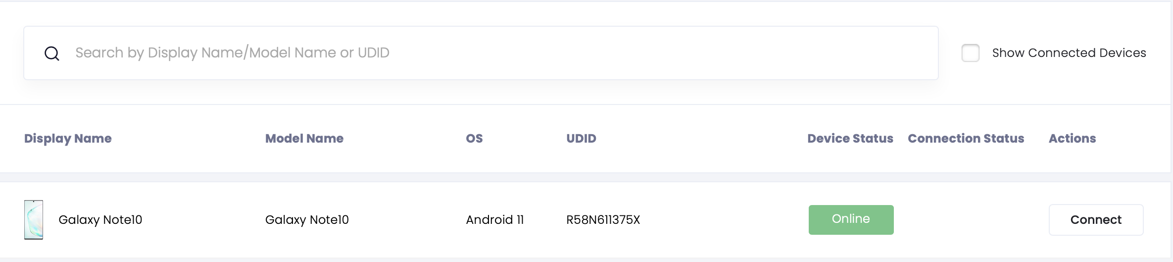 A closeup on the search bar