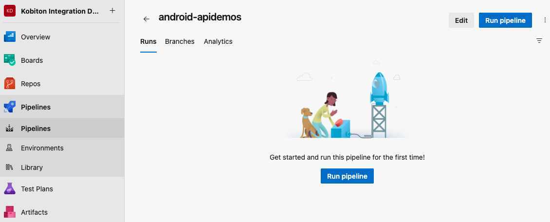 Select Edit on Azure
