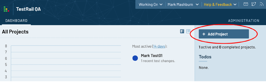 Click Add Projects