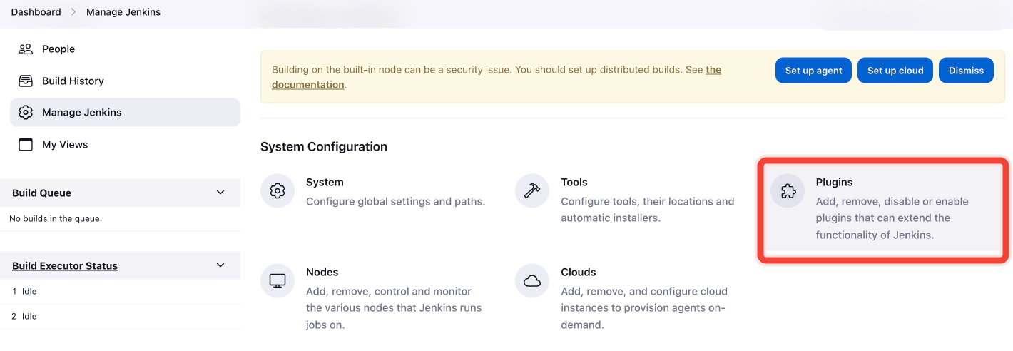 Select Plugins tab