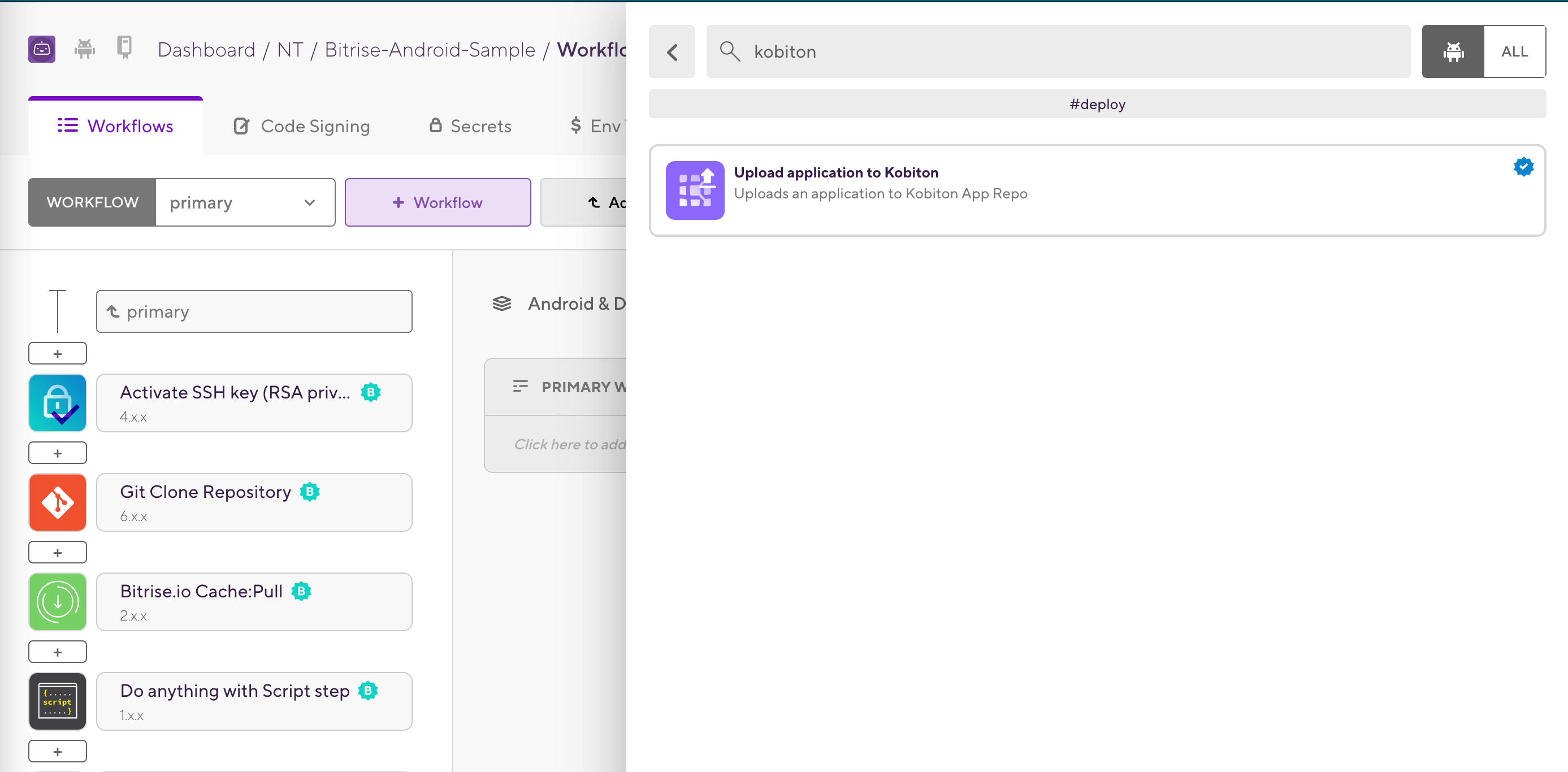 Workflow editor