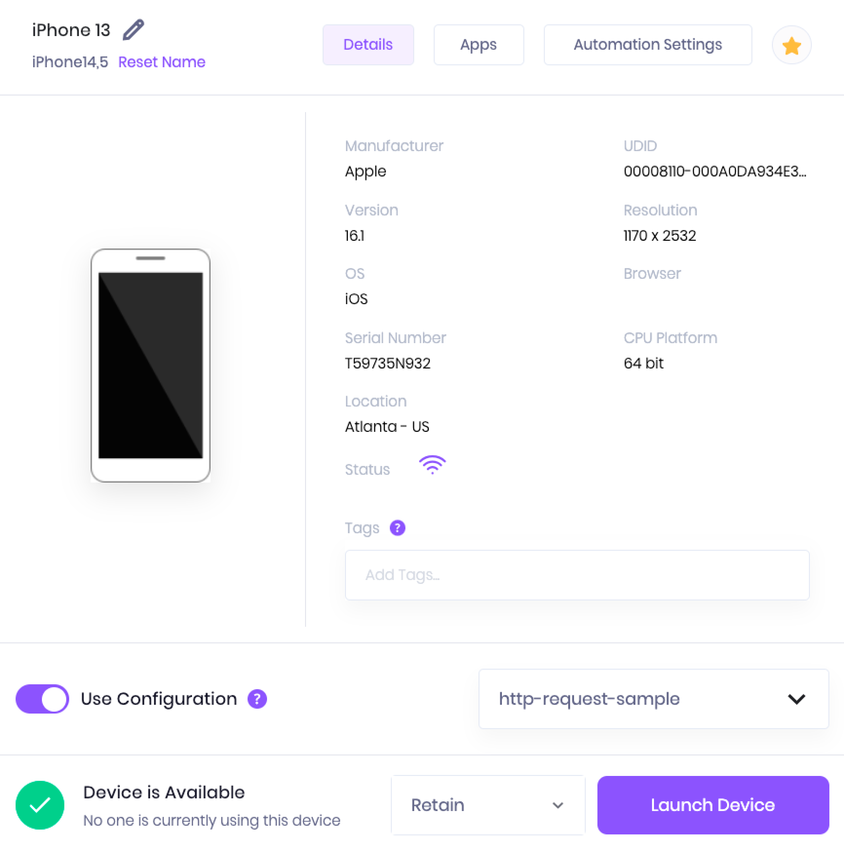 Enable Network Payload Capture from the device overview
