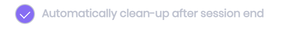 A close-up of the clean-up settings.