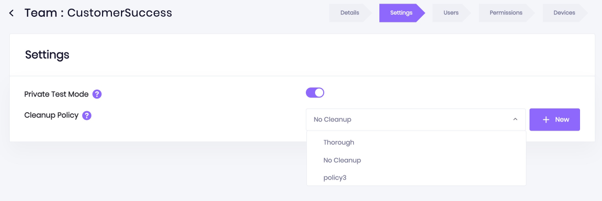 A closeup to Cleanup policies