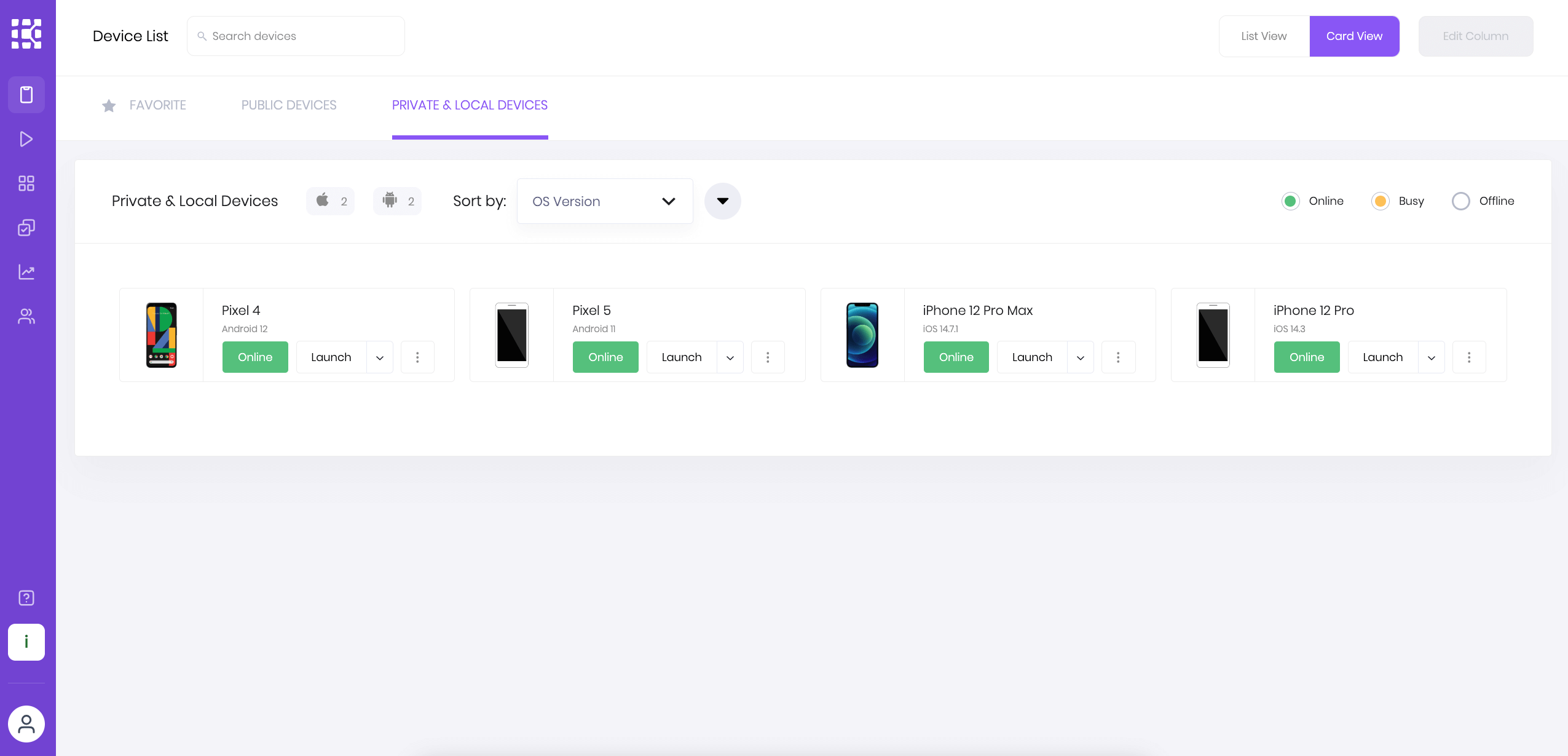 New portal navigation layout for Standalone