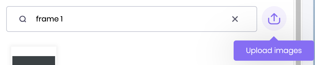The icon to upload images